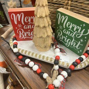 Red & Green Merry & Bright Blocks